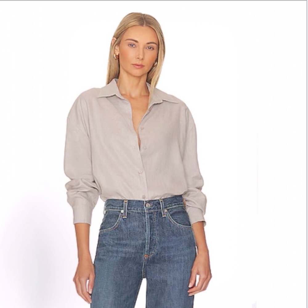 Enza Costa French Linen Top in the color Mist.  NWOT  size 0 / XS